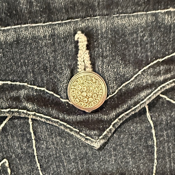 True Religion Low Rise Y2K Dark Wash Skinny Jeans - Picture 9 of 14